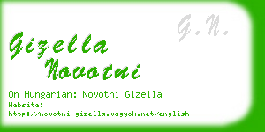 gizella novotni business card